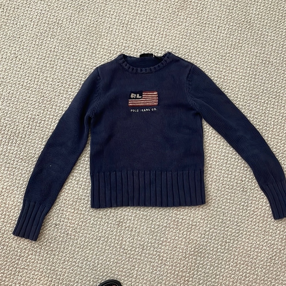 Vintage Ralph Lauren flag sweater